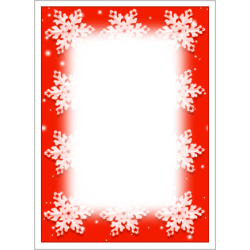 Snowflake Invitation #1 Blank Template