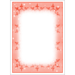 Snowflake Invitation #2 Blank Template