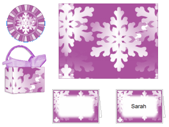 Snowflake Party Place Setting #2