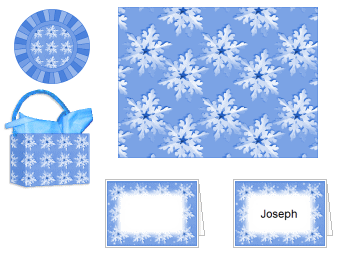 Snowflake Party Place Setting #3