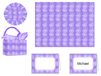 Snowflake Party Place Setting #7