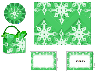 Snowflake Party Place Setting #8