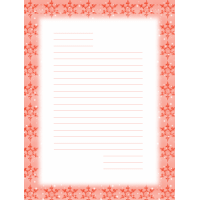 Snowflake Lined Stationery #2