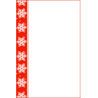 Snowflake Unlined Writing Paper #1