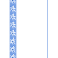 Snowflake Unlined Writing Paper #3