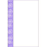 Snowflake Unlined Writing Paper #5